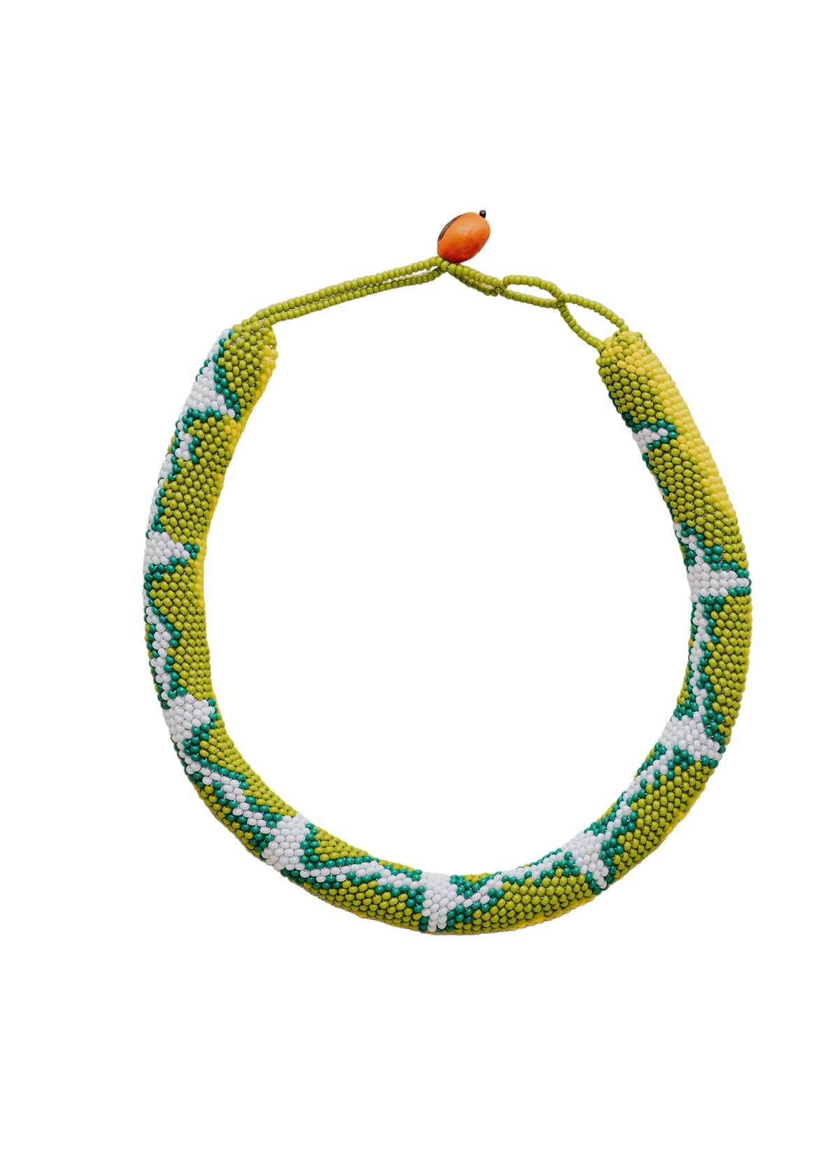 Jazmin Necklace - Bate’s Emerald Tree-Boa (Corallus batesii)