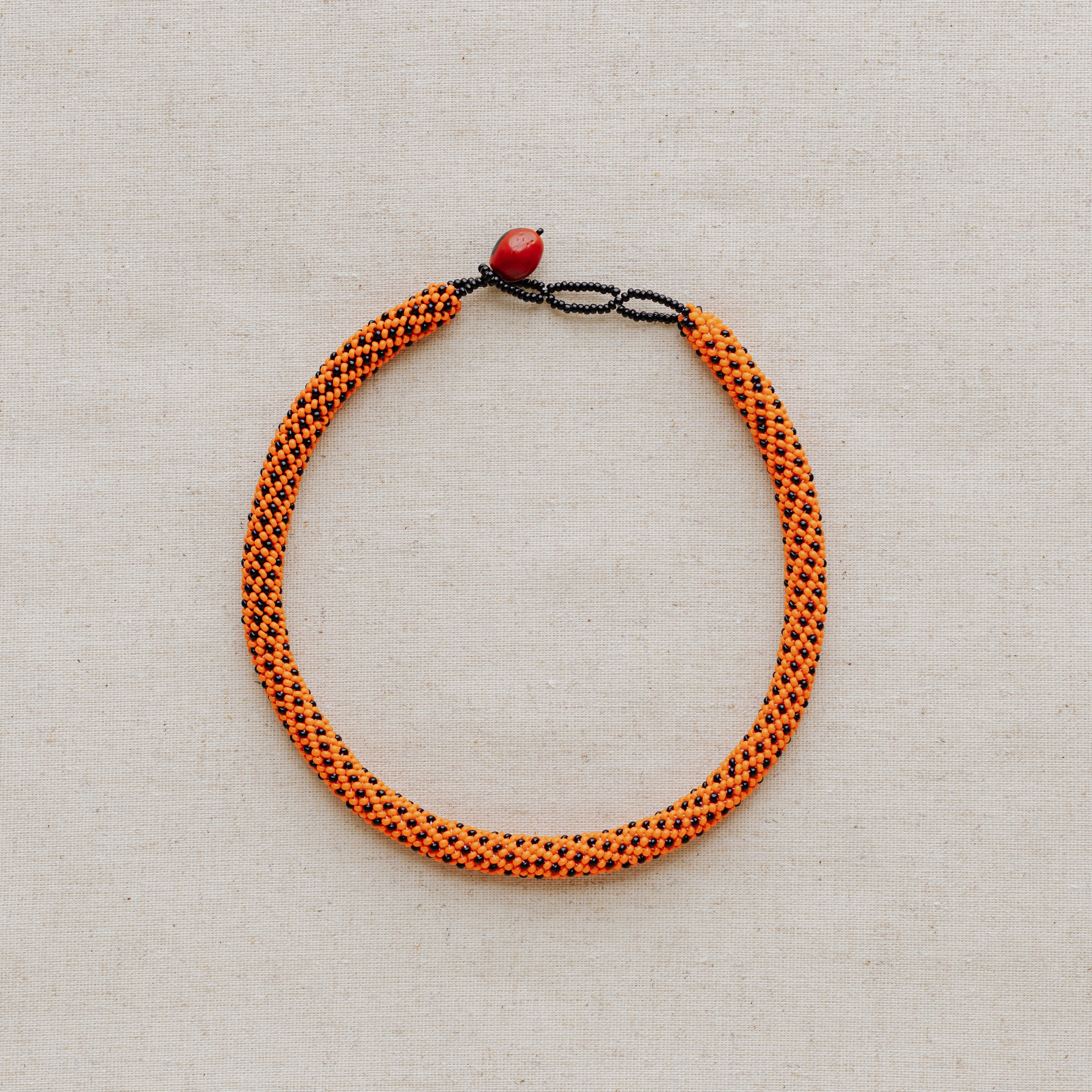 Kaina Necklace - Black-collared snake (Drepanoides anomalus)