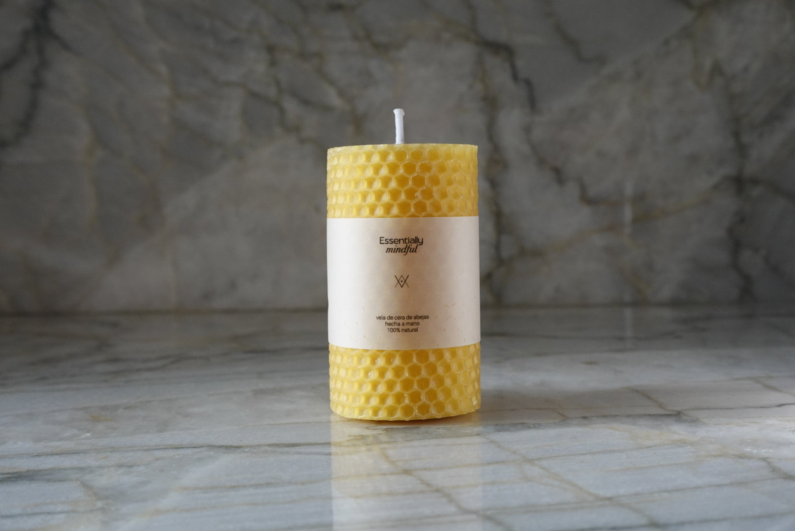 Vela pilar de Cera de Abeja - Pequeña