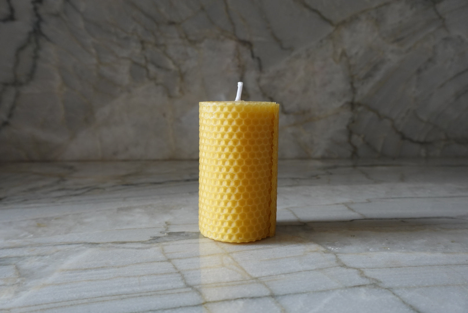 Vela pilar de Cera de Abeja - Pequeña