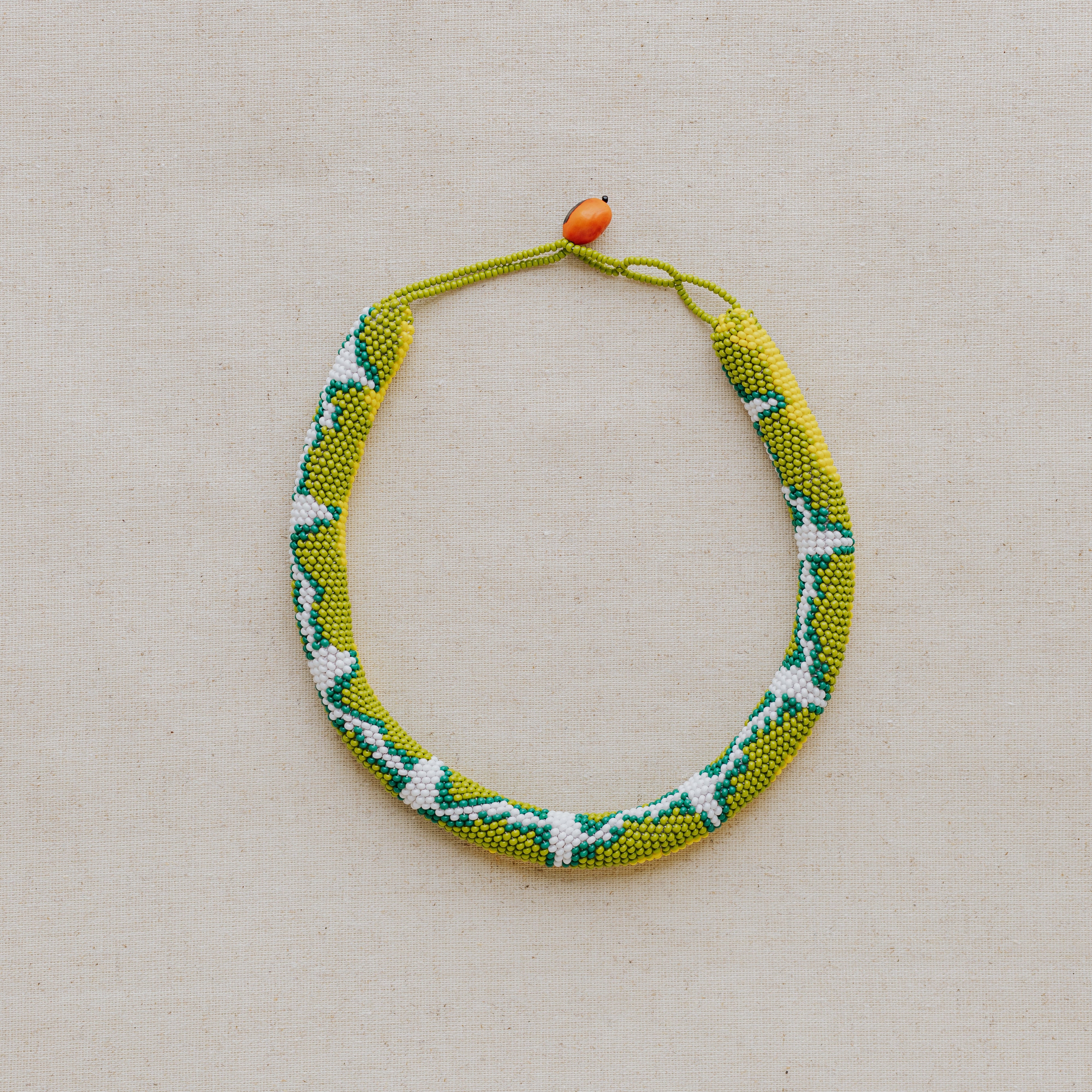 Jazmin Necklace - Bate’s Emerald Tree-Boa (Corallus batesii)